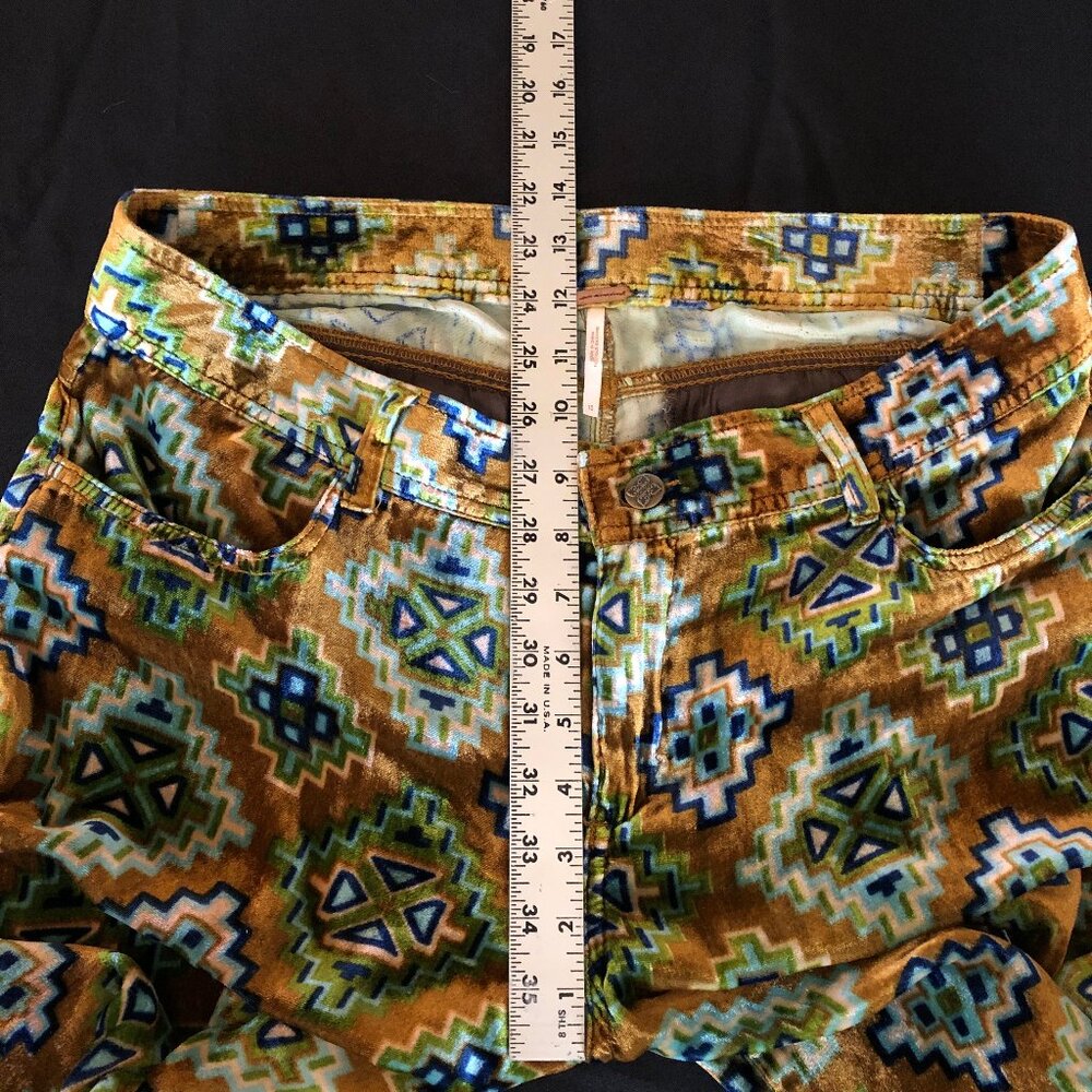 Free People Shay Velvet Wideleg Pants Sz 10 - Picture 13 of 16